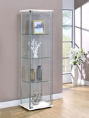 Bellatrix - 4-Shelf Clear Glass Curio Cabinet