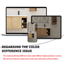 Modern 48" Wall Mounted Bathroom Vanity With Double Resin Sink And Storage Rack Soft Close Doors - Imitative Oak