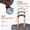 Hardshell Luggage Sets 3 Pieces 20" / 28" Luggages And Cosmetic Case Spinner Suitcase With Tsa Lock Lightweight