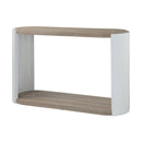 Zoma - High Gloss Sofa Table - Oak / White
