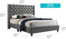Nailhead Bed Transitional Vibrant