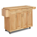 General Line - Kitchen Cart With 2 Drawers - Light Brown - 35.5"