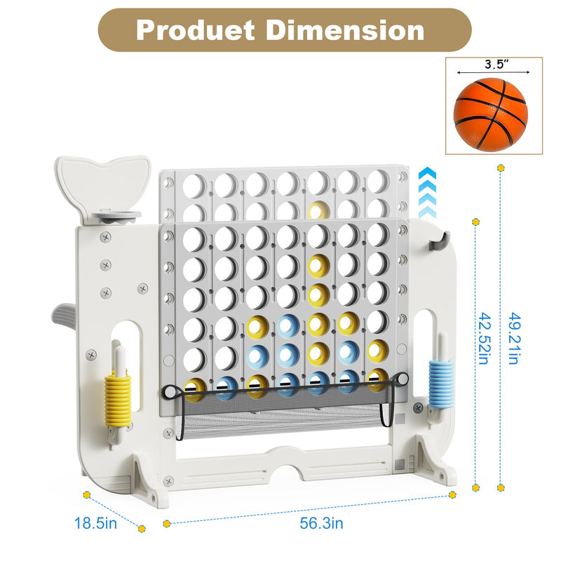 4 To Score Giant Game Set With Mesh Bag & Jumbo Connect 4