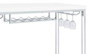Norcrest - Acrylic Leg Bar Table - White High Gloss