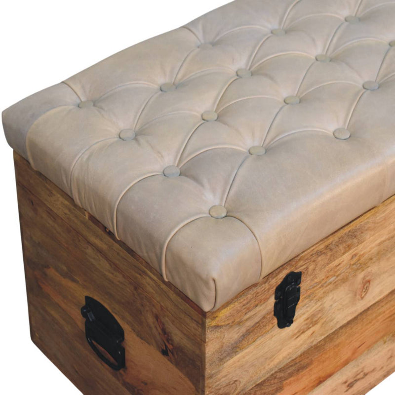 Buffalo - Leather Storage Trunk