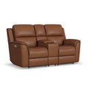 Henry - Power Reclining Loveseat With Console & Power Headrests & Lumbar