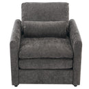 Cozy Upholstered Plush Cushion Armchair For Living Room
