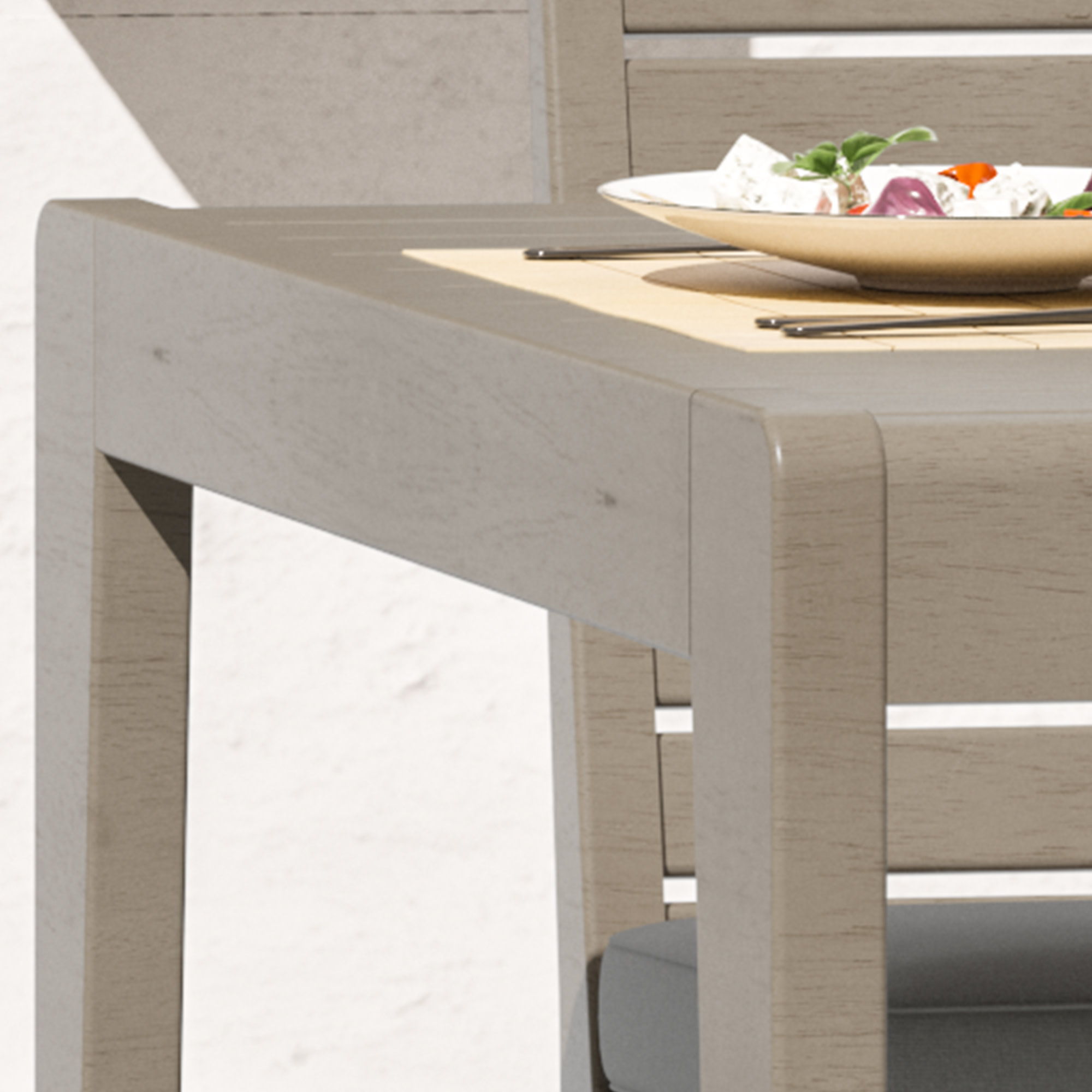 Sustain - Wood Outdoor Dining Table - Dark Gray