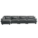 Super Comfort Oversized Modular Sectional Sofa With Movable Ottoman