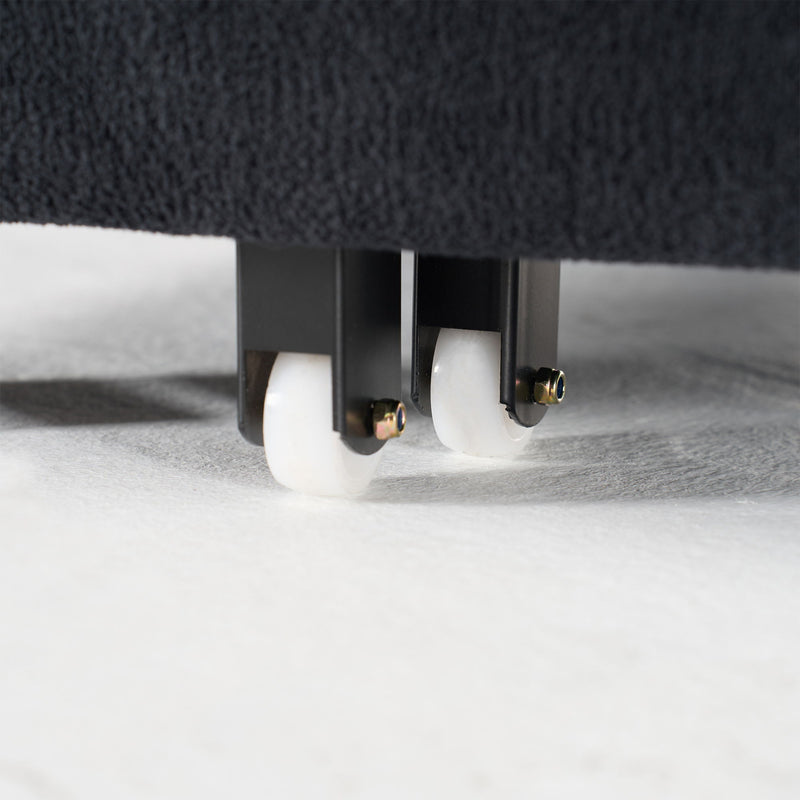 Convertible Pull Out Sofa Bed Queen Size, 3 In 1 With Side Storage