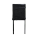 5 Piece Dinning Set With Faux Marble Top, Table & 4 Chairs - Black