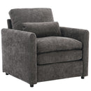 Cozy Upholstered Plush Cushion Armchair For Living Room