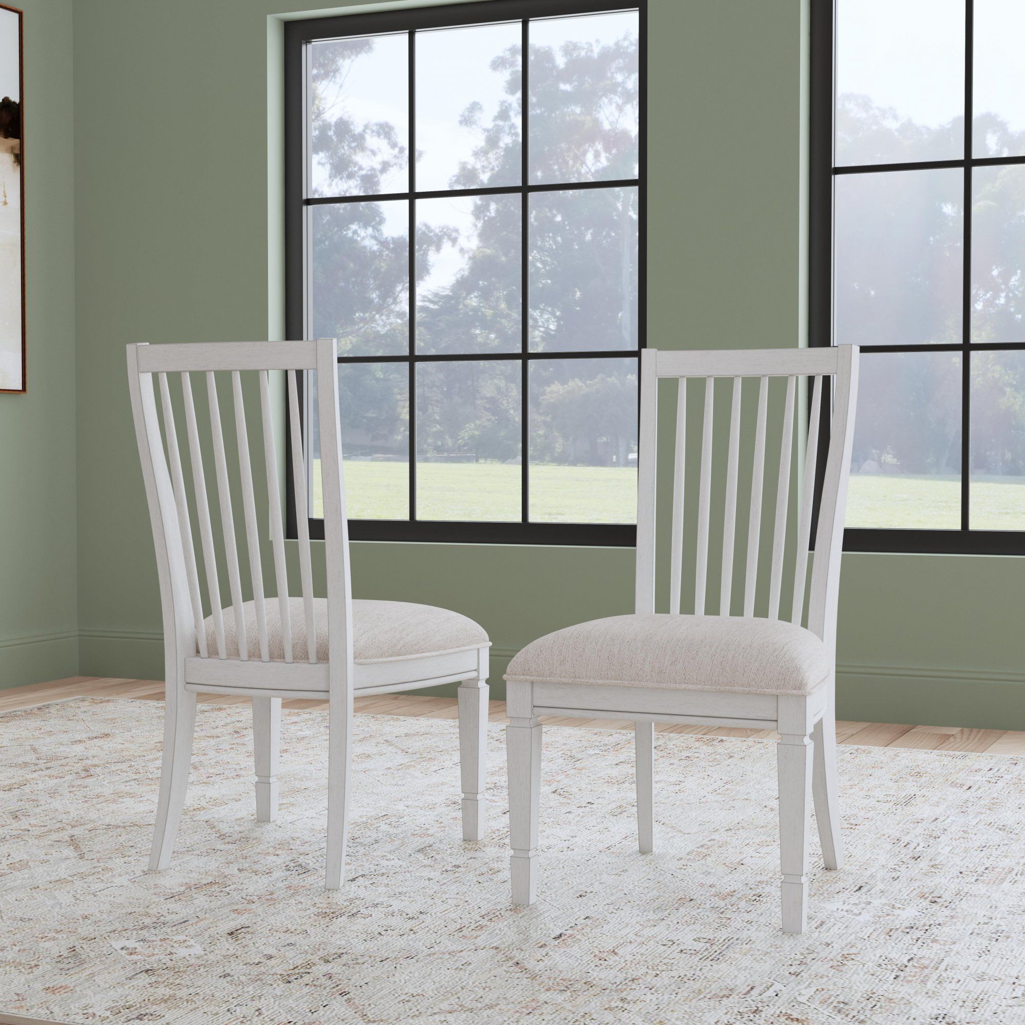 Melody - Upholstered Dining Chair (Set of 2) - White