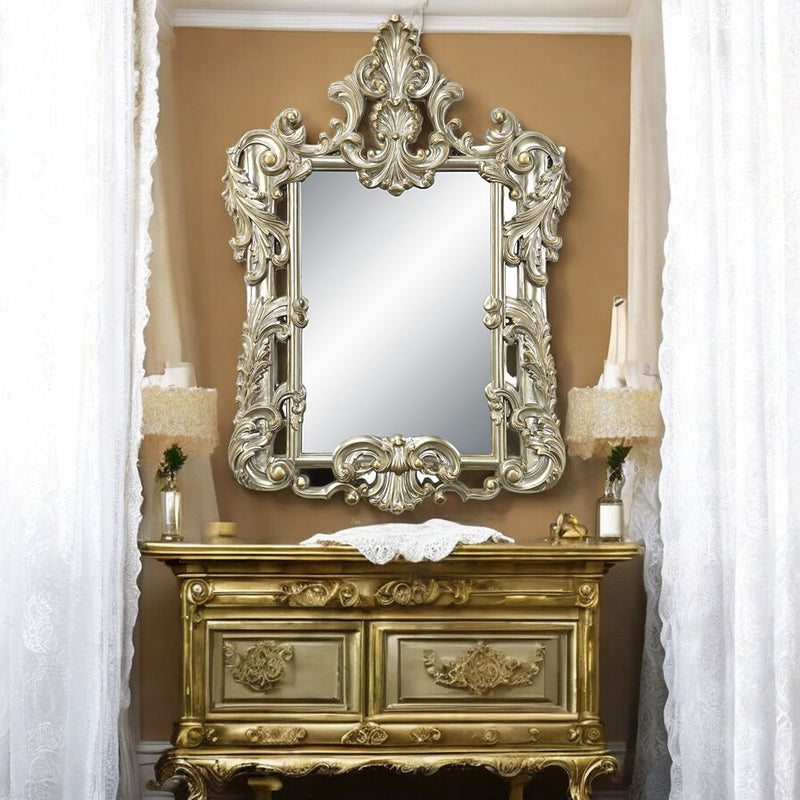 Sorina - Mirror - Antique Gold Finish - 59" - Atlantic Fine Furniture Inc