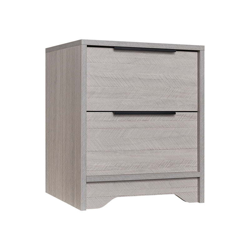 Wooden Nightstand With Two Drawers For Bedrooms And Other Places