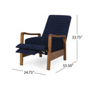 Contemporary Manual Club Recliner