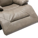 360° Swivel And Rocking Home Theater Recliner Manual Recliner Chair With A LED Light Strip For Living Room