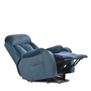 Power Lift Chair Recliner With Remote Control, Electric Reclining Sofa, Fabric Power Recliner For Living Room - Navy Blue