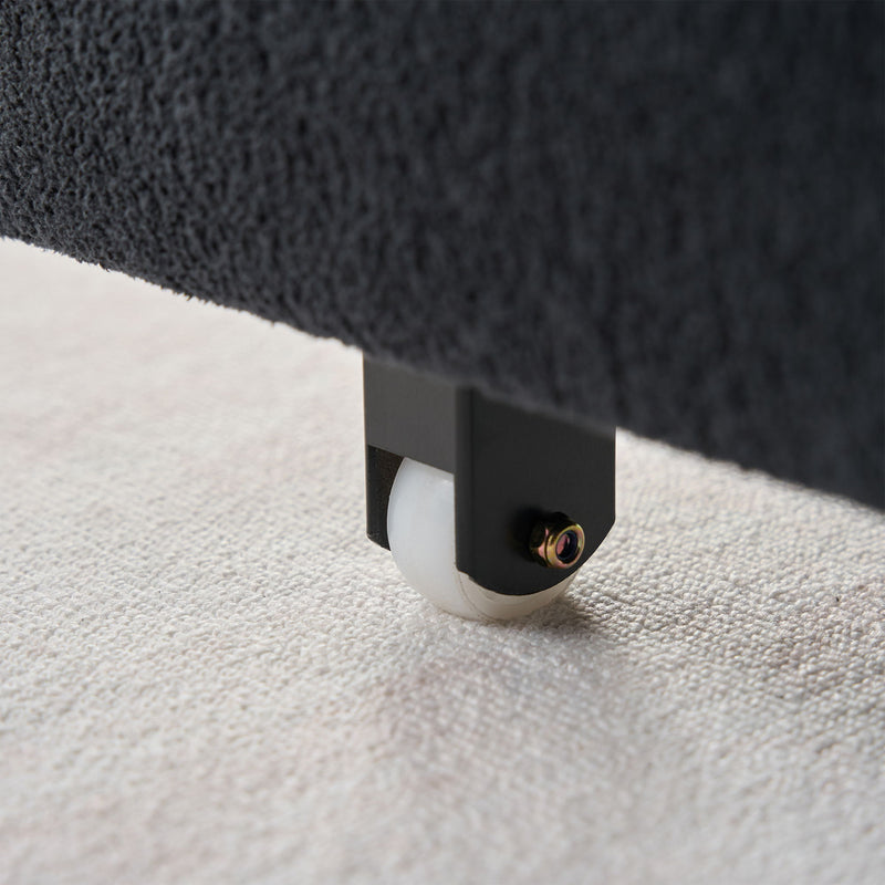 Convertible Pull Out Sofa Bed Queen Size, 3 In 1 With Side Storage