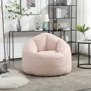 Bedding Bean Bag Sofa Chair High Pressure Foam With Footrest
