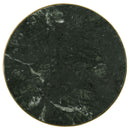 Eliska - Round Green Marble Top Accent Side Table - Antique Gold