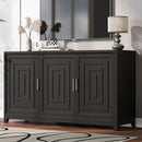 TV Stand For TVs Up To 65", Modern Entertainment Center Media Console Cabinet With 2 Spacious Storage Space