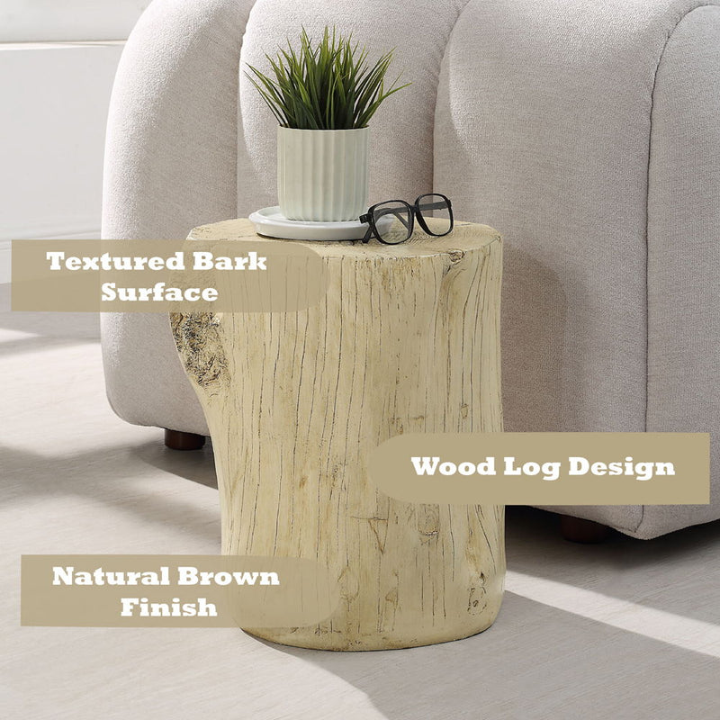 Gene - Accent Table - Natural Brown