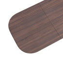 Modern Dining Table With Vertical Striped Legs