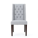 Sophisticated Tufted Dining Chair With High Back Design