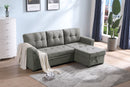 Lucca - Linen Reversible Sleeper Sectional Sofa With Storage Chaise