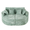 Boneless Design Upholstered Sofa Bed With Cup Holders