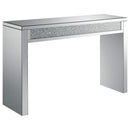 Gillian - Mirrored Acrylic Entryway Console Table - Silver - Atlantic Fine Furniture Inc