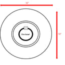 Propane Outdoor Fire Pit Table - Brown