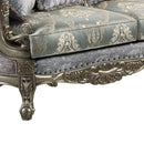 Miliani - Loveseat With 3 Pillows - Fabric & Antique Bronze