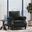 Contemporary Club Chair With Nailhead Trim And Rolled Armrests