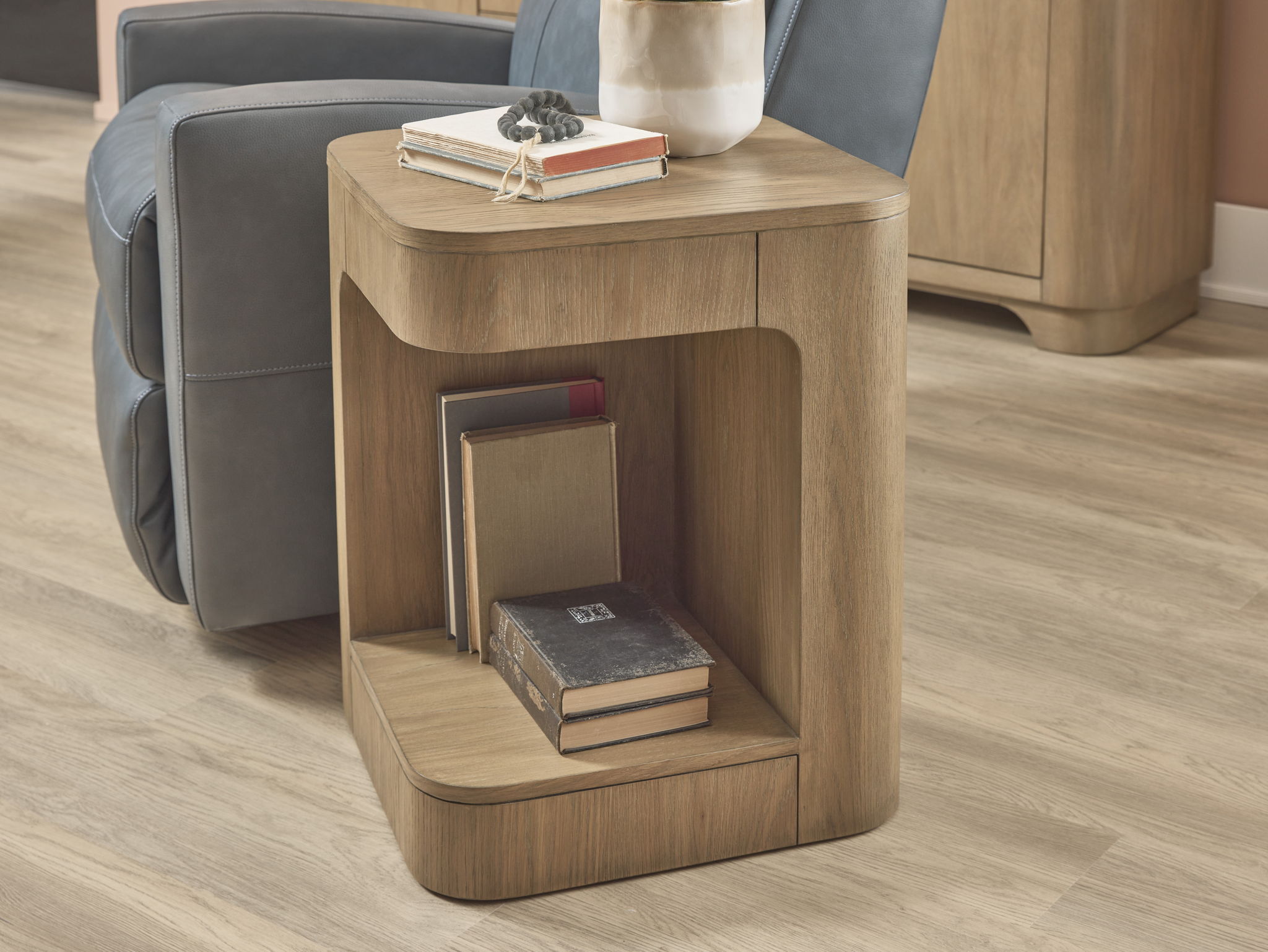 Normandy - Chairside Table - Light Brown