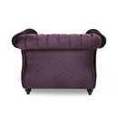 Nexuson - Upholstered Chesterfield Chair With Deep Tufted And Nailhead Trim