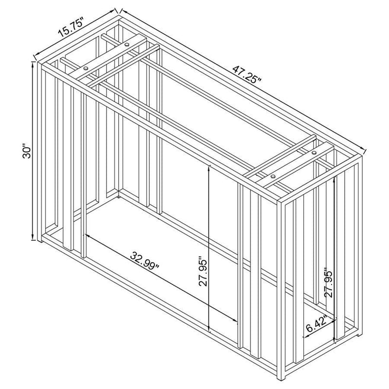 Adri - Metal Frame Sofa Table