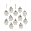 Glass Decorative Hanging Ball Christmas Tree Ornaments (Set of 12)