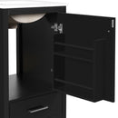 Bathroom Vanity With Ceramic Sink, Soft Close Drawers, Door Organizer, Divider Drawer, Adjustable Foot Pads