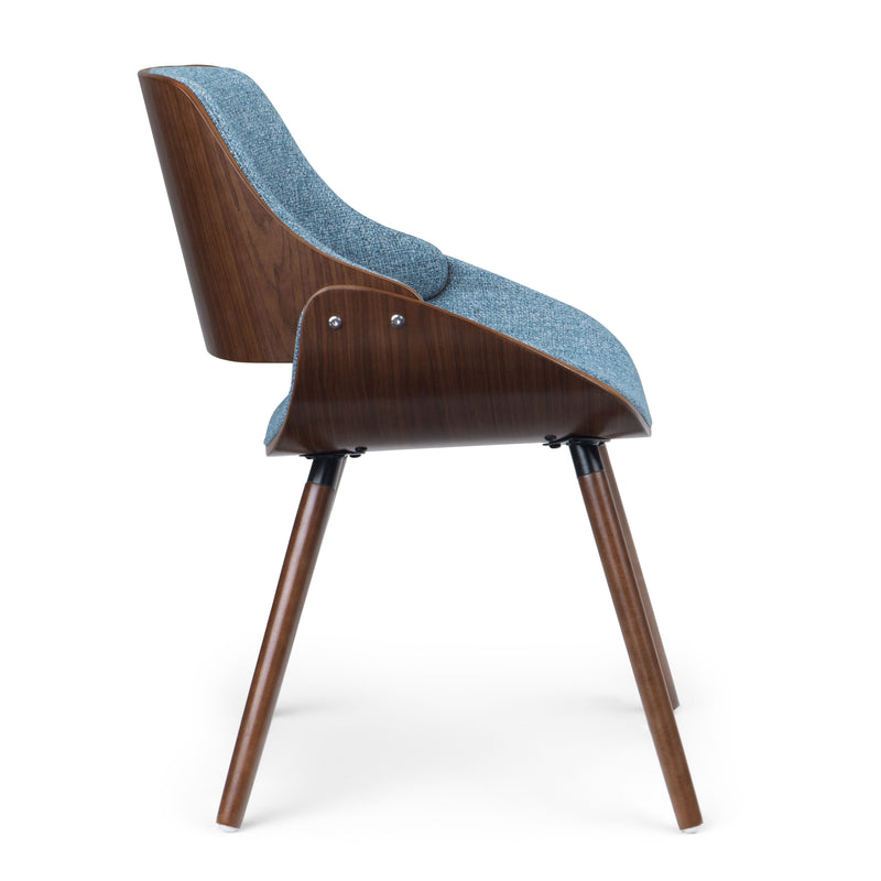 Malden - Bentwood Upholstered Dining Chair With Wood Back