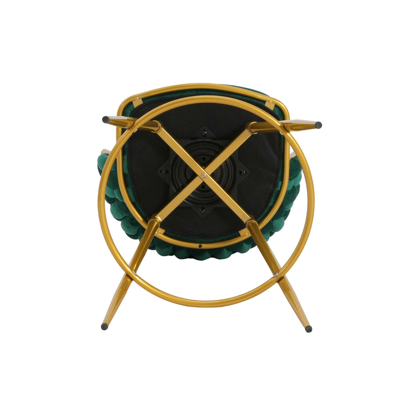 Modern Low Back Upholstered Counter Height Bar Stools (Set of 2)