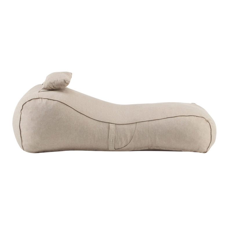Lemoore - Outdoor Bean Bag Lounge Chair - Dark Beige