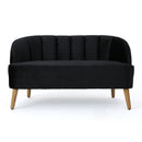 Modern Classic Shell Backed Loveseat