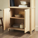 Modern 3 Shelf Open Arched Bookcase Cabinet