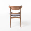 Modern Dining Chair With Upholstered Seat And Wood Frame