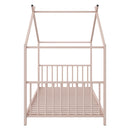 Metal House Platform Bed With Modern Design And Durable Frame