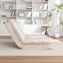 Upholstered Human Dog Bed And Pets, Bean Bag Floor Sofa With Massage Pillow, 5 Adjustable Positions & 2 Soft Pillows