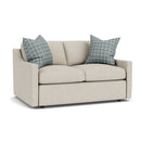 Sky - Upholstered Loveseat - Light Gray - Atlantic Fine Furniture Inc