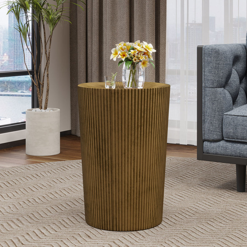 Langseth - Iron Sunburst Side Table Modern Design